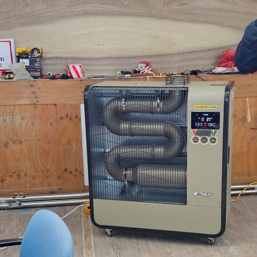 튜브히터 온풍기 임대 서비스