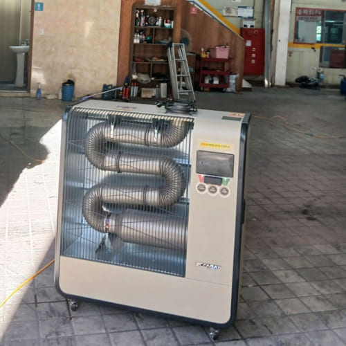 튜브히터 온풍기 임대 견적 상담