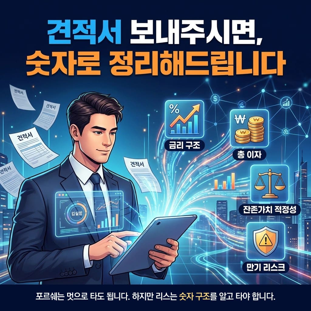 포르쉐 리스 견적서
