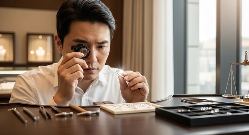 랩다이아몬드 vs 천연다이아 육안 구별 가능 여부