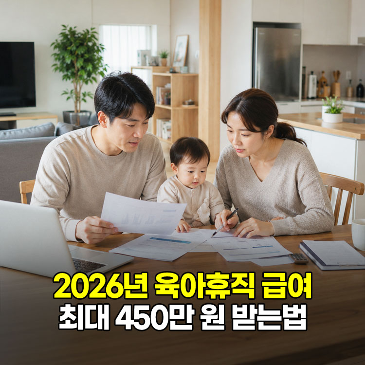 2026년 육아휴직 급여 금액 및 신청방법